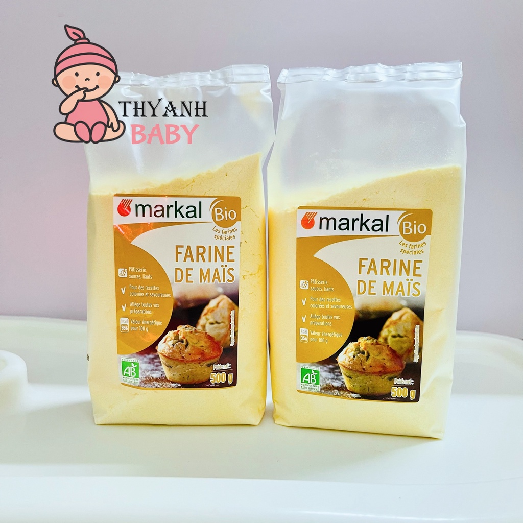 Bột Bắp Hữu Cơ Markal Cho Bé Ăn Dặm 500g