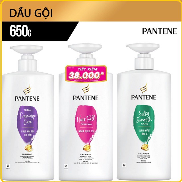 [HCM]Dầu Gội Pantene Chai 650G