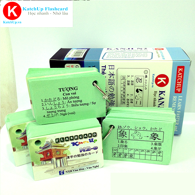[HCM] Bộ Flashcard Tiếng Nhật Hán Tự N2 (Kanji N2)