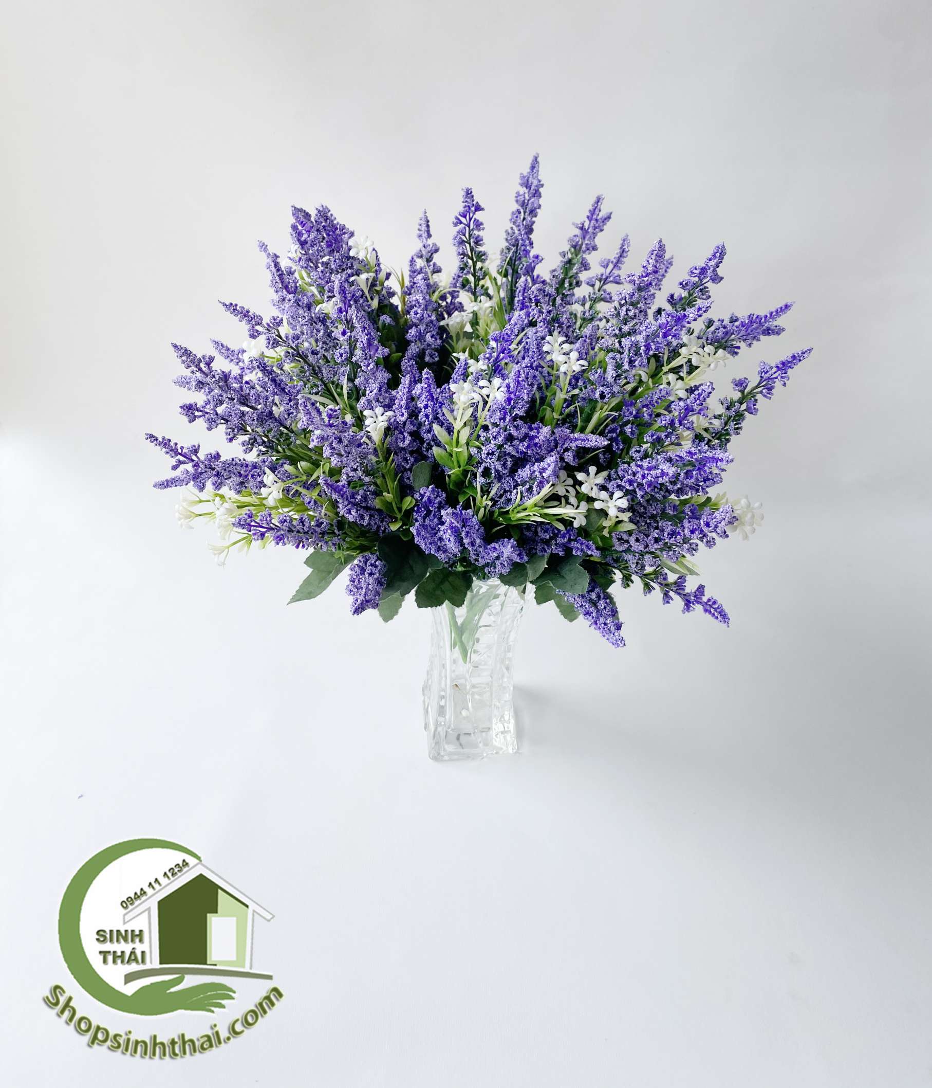 [HCM]Bụi hoa oải hương màu tím 37cm