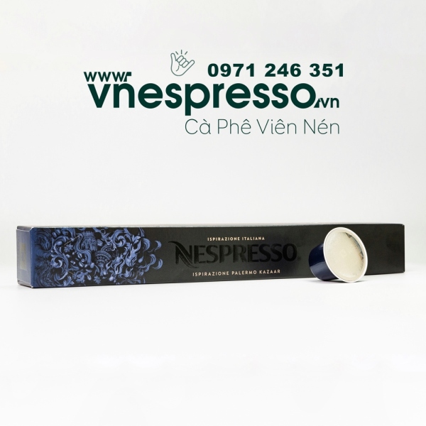 Viên nén cà phê Nespresso KAZAAR- Dòng ĐẬM ĐÀ INTENSO - hộp 10 viên