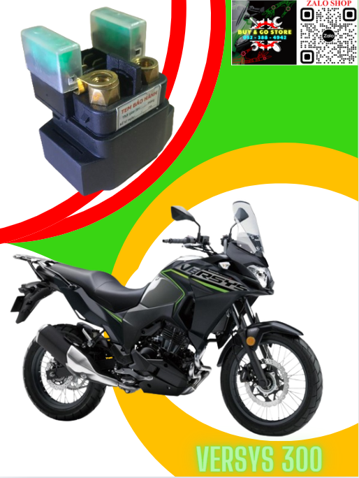 Rờ le đề kawasaki - Relay starting use for kawasaki. (Ninja/Z300, Zx25r, Vulcan/Z650 halogen, Versy300)