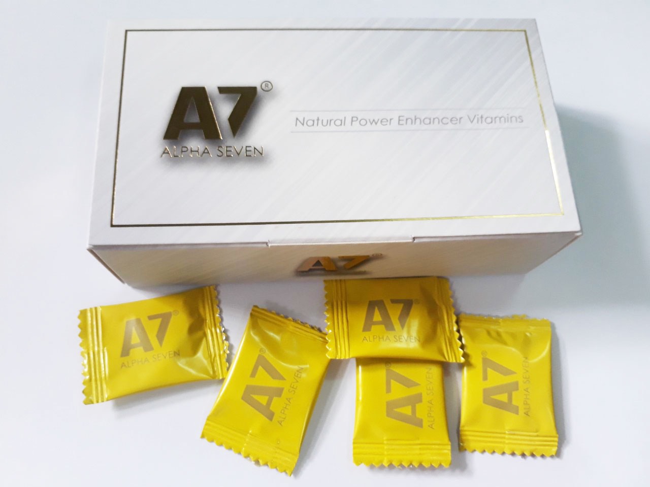 1 Viên Kẹo A7 Alpha Seven vị Chanh - Che Tên