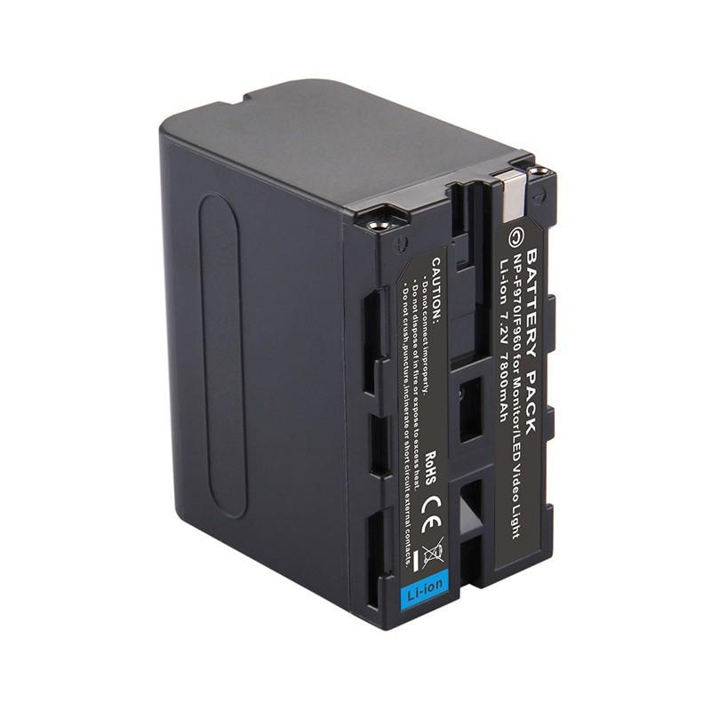 Pin cho máy quay phim np-f970/ np-f960 dung lượng 7800 mah