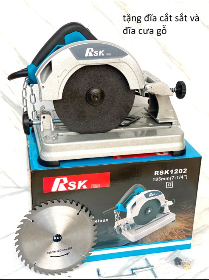 Máy cắt sắt bàn Makita 185mm, công suất 1200w - Máy cắt sắt mini 185mm, máy cắt bàn Makita nhỏ gọn, sử dụng đá cắt 185mm - Bảo hành 12 tháng
