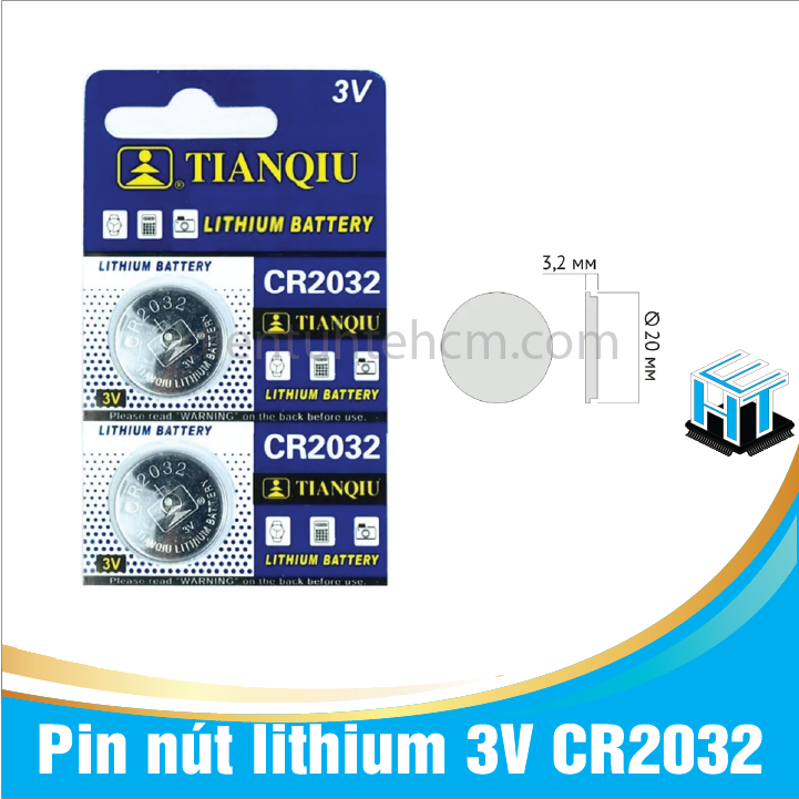 Pin nút lithium 3V dùng cho cân điện tử, máy tính CR2032