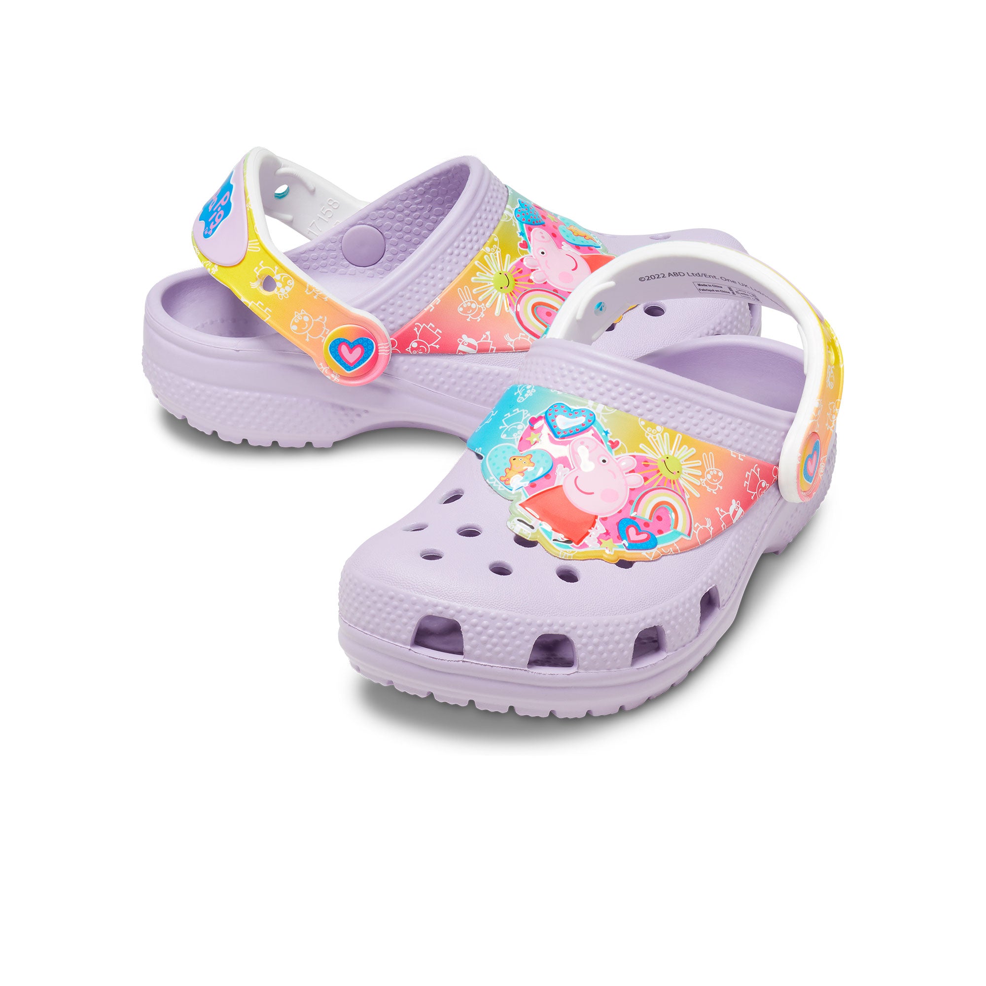 Giày Clog Trẻ em Crocs Toddler Peppa Pig Funlab Lavender - 207915-530