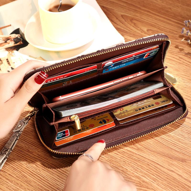 Ví dài cầm tay GD hình sọc thời trang