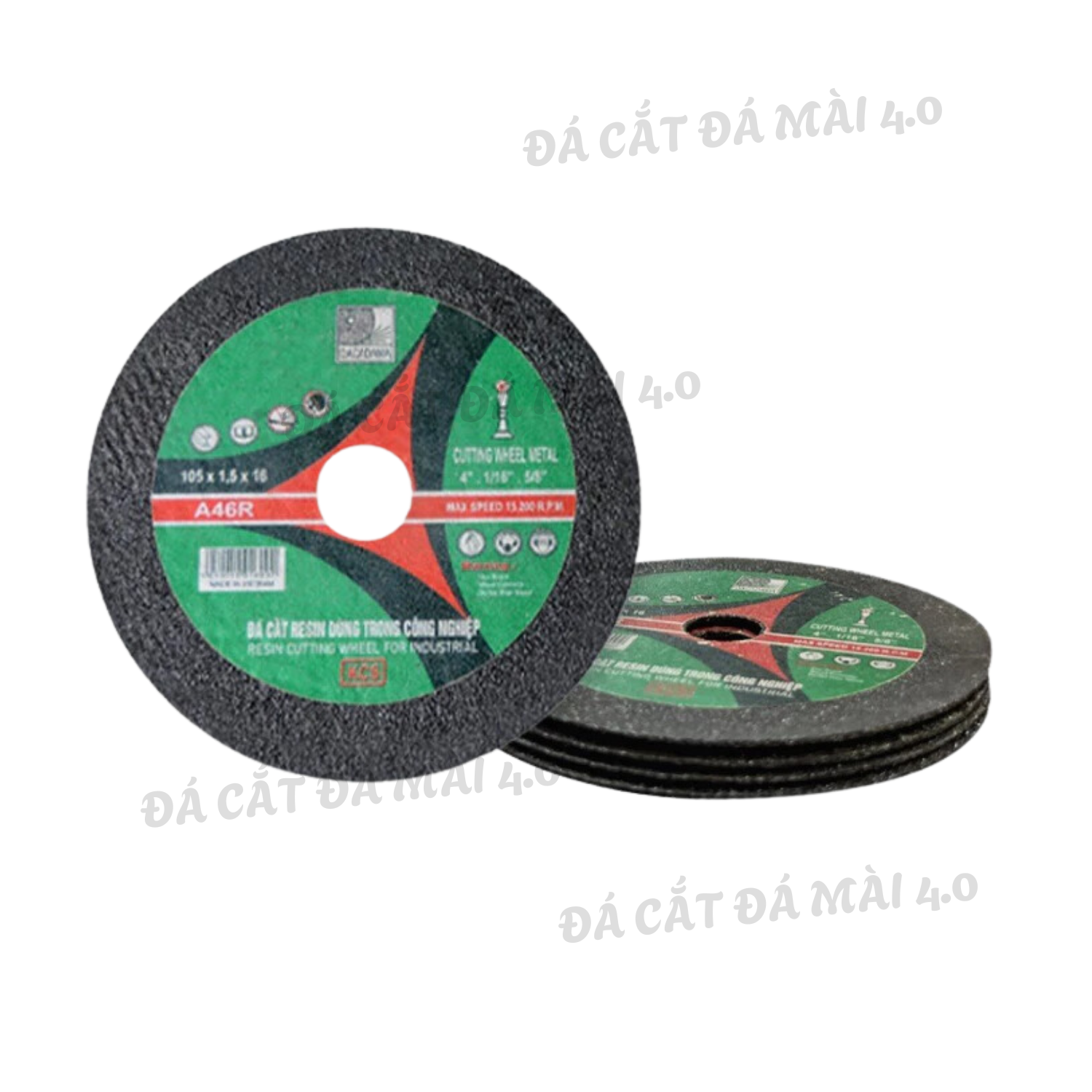 Đá cắt sắt RESIN 105x1.5x16 mm - Đá cắt inox, Đá cắt kim loại