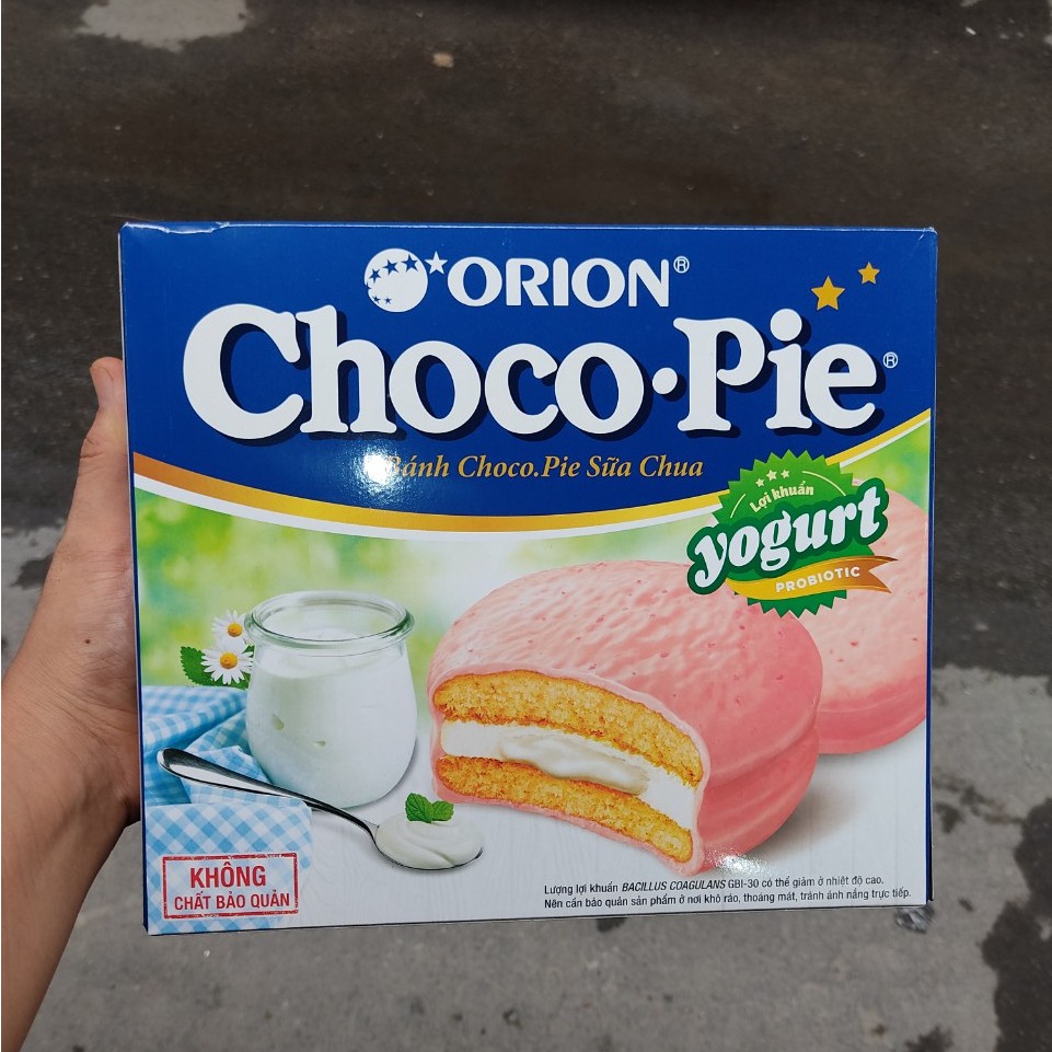 Bánh Orion ChocoPie Sữa Chua Yogurt Lợi Khuẩn Probiotic 360g