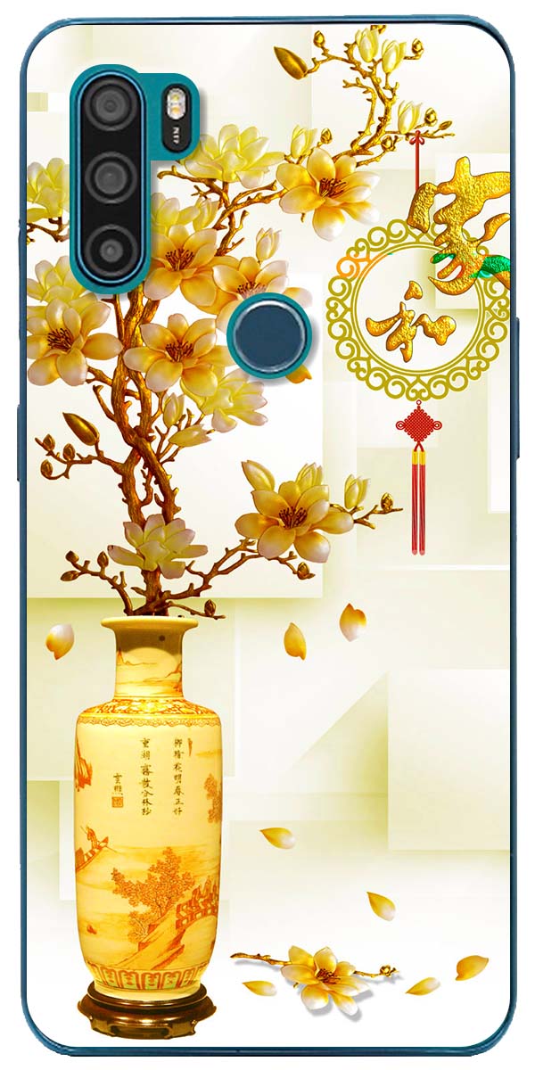 Ốp lưng dành cho Vsmart Active 1, Active 1+, Active 3, Live, Live 4 mẫu Chậu sứ vàng