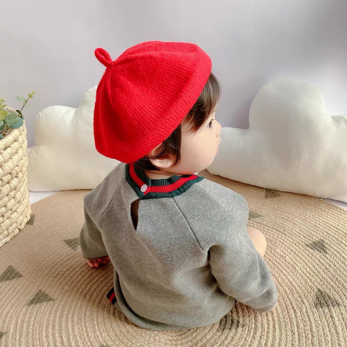 Mũ nồi len trơn cho bé Mimi Kids (6m-4y) mn78