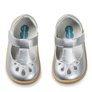 Giày bé gái, giày tập đi bé gái từ 6-24 tháng, chất liệu da bê cao cấp- thương hiệu Little bluelamb- BB215066 thumbnail