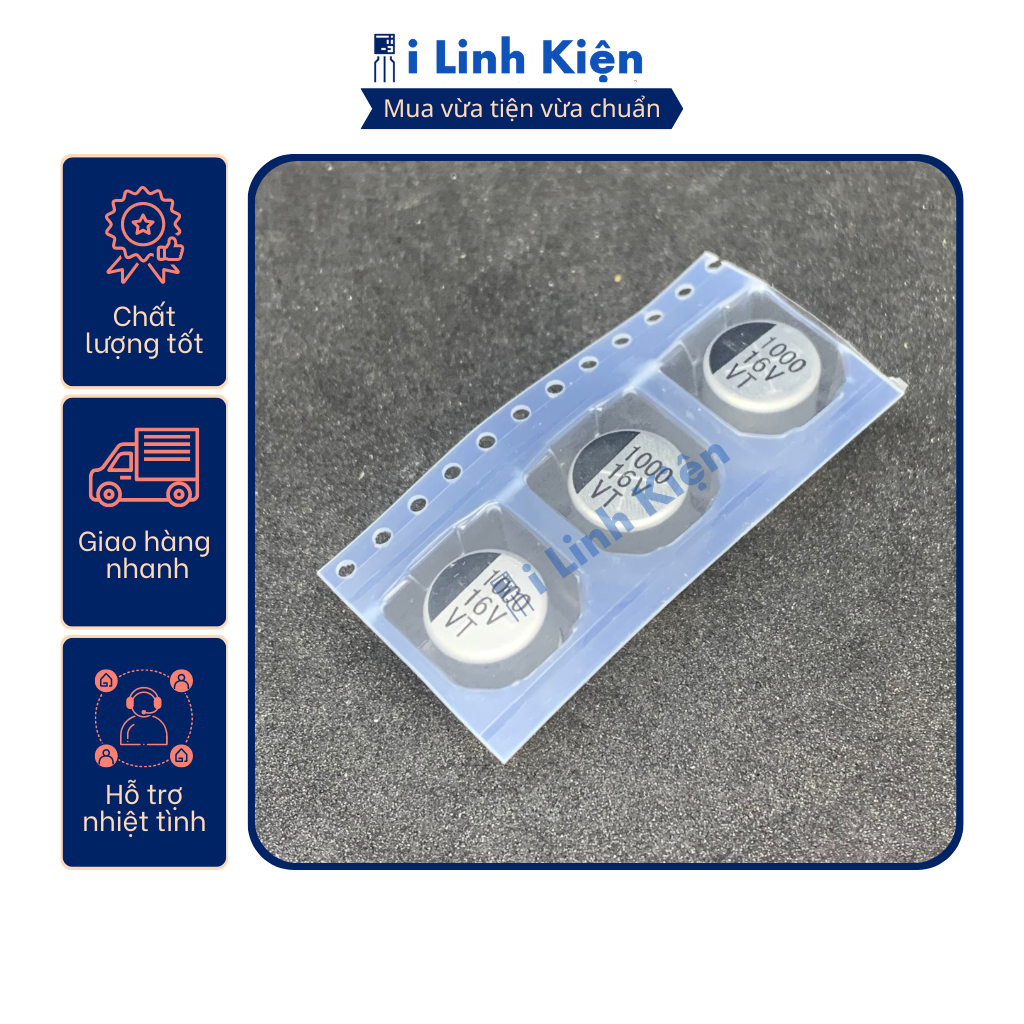Tụ nhôm 16V 10uF-1000uF