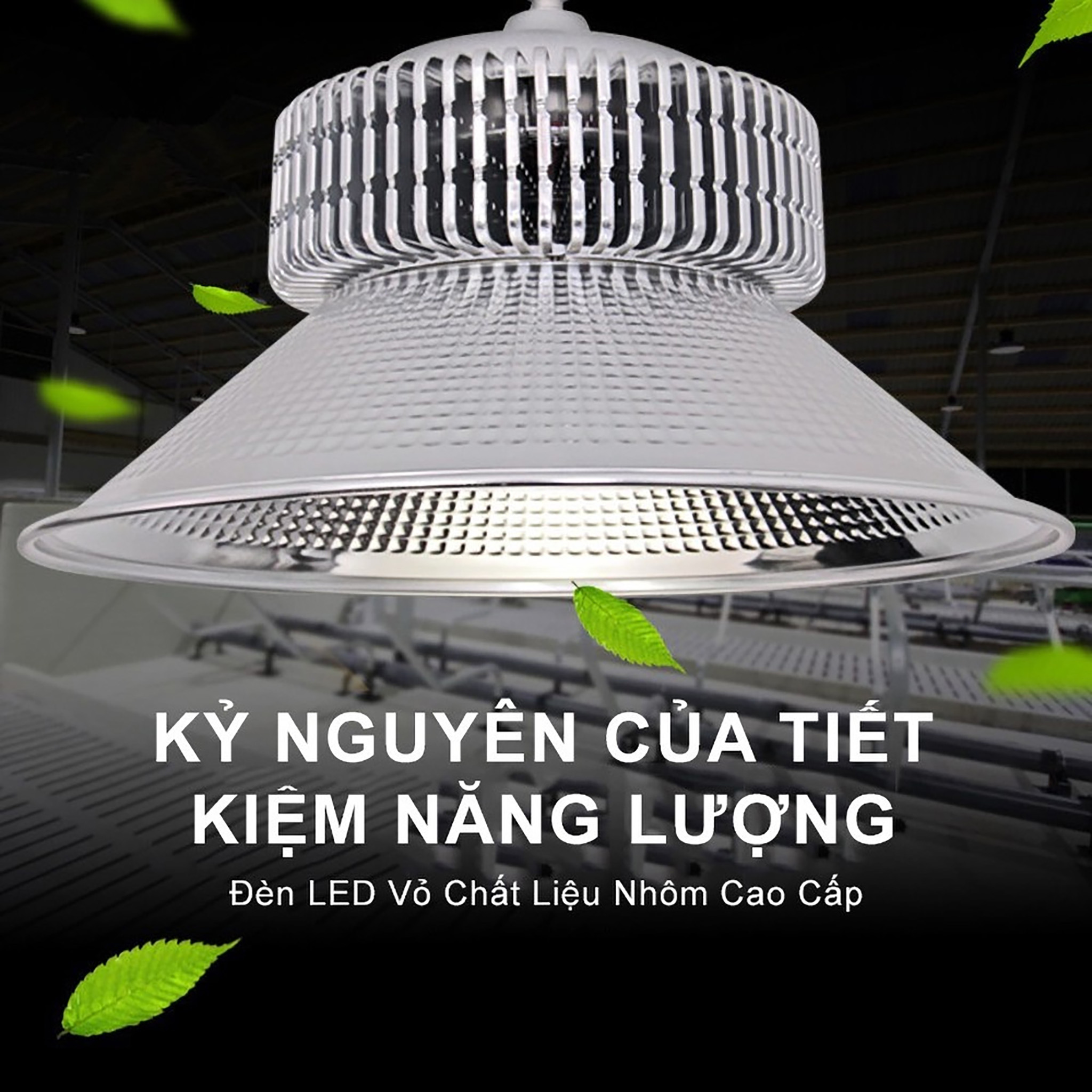 Đèn xưởng ECOFAN siêu sáng, tiết kiệm điện tối đa, đèn sân nhà xưởng 100W, 150W, 200W