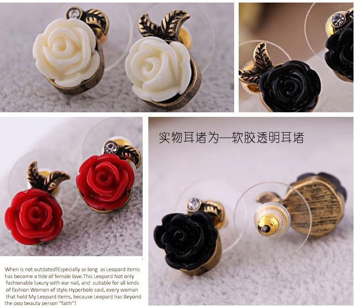 Bông tai nữ hoa hồng phong cách Vintage