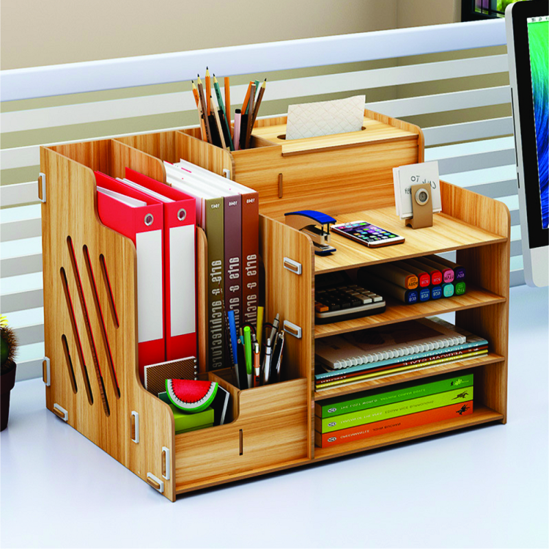 Kệ để đồ văn phòng gỗ nhiều ngăn VP02