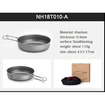 Chảo Dã Ngoại Titanium Naturehike NH18T010-A