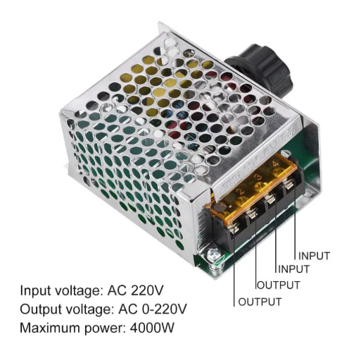 AC 220V 4000W SCR Voltage Regulator Dimming Dimmers Motor Speed Controller Thermostat Electronic Voltage Regulator Module