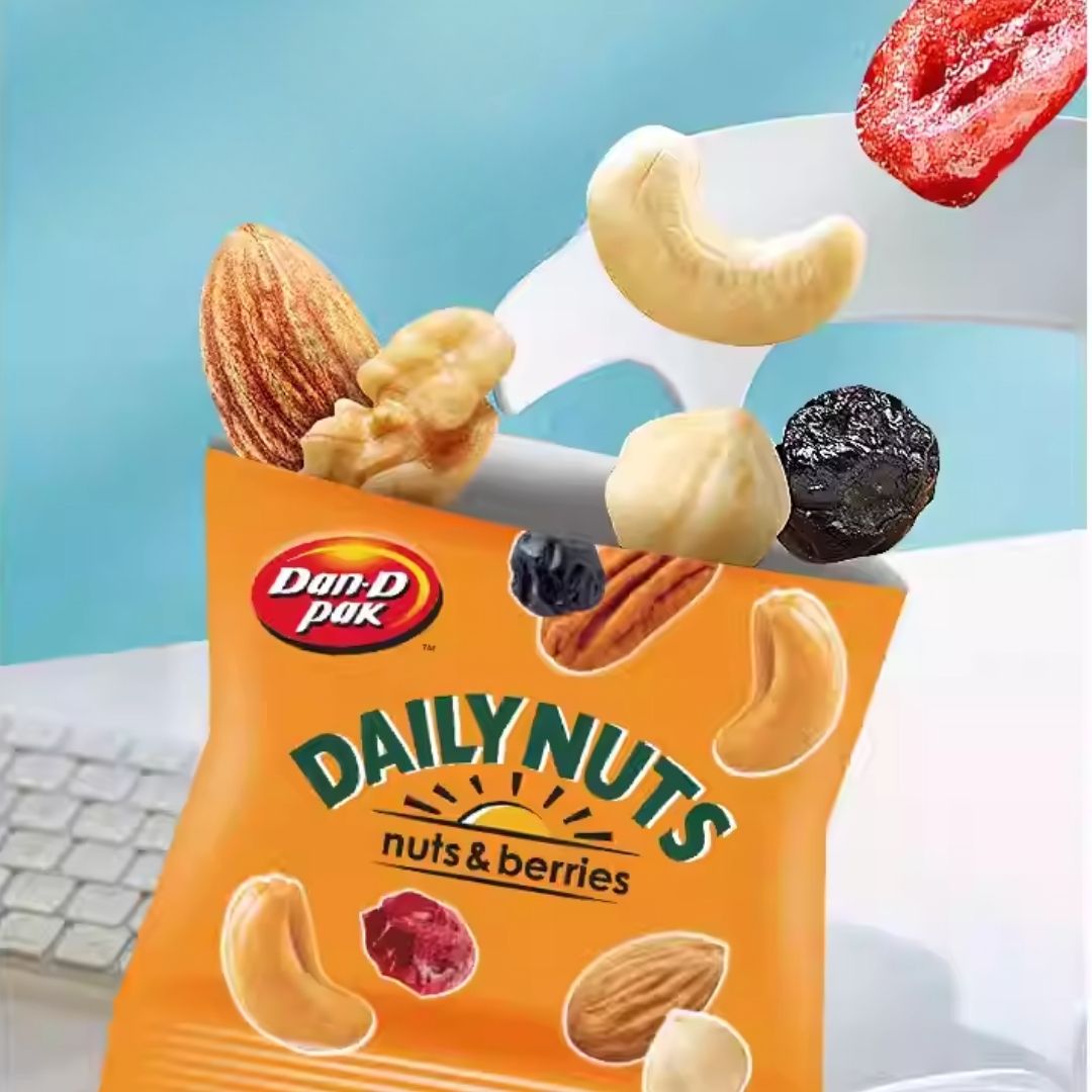 Hộp Thập Cẩm Hạt Và Trái Cây Khô Dailynuts Dan D Pak I Daily Nuts & Berries I 500g (20 gói x 25g)