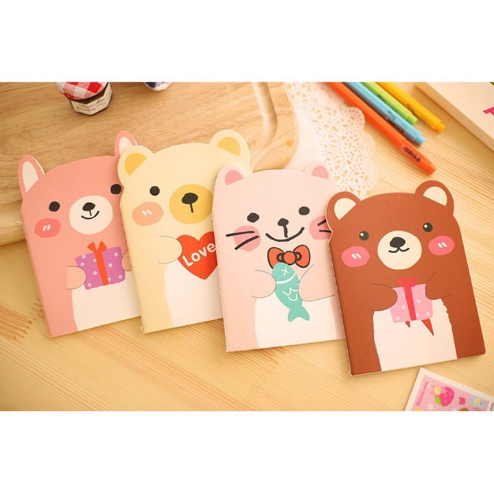 Sổ tay hình gấu cute – Vở mini E259