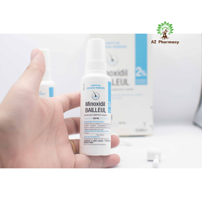 Xịt mọc tóc Minoxidil 2% và 5% Bailleu