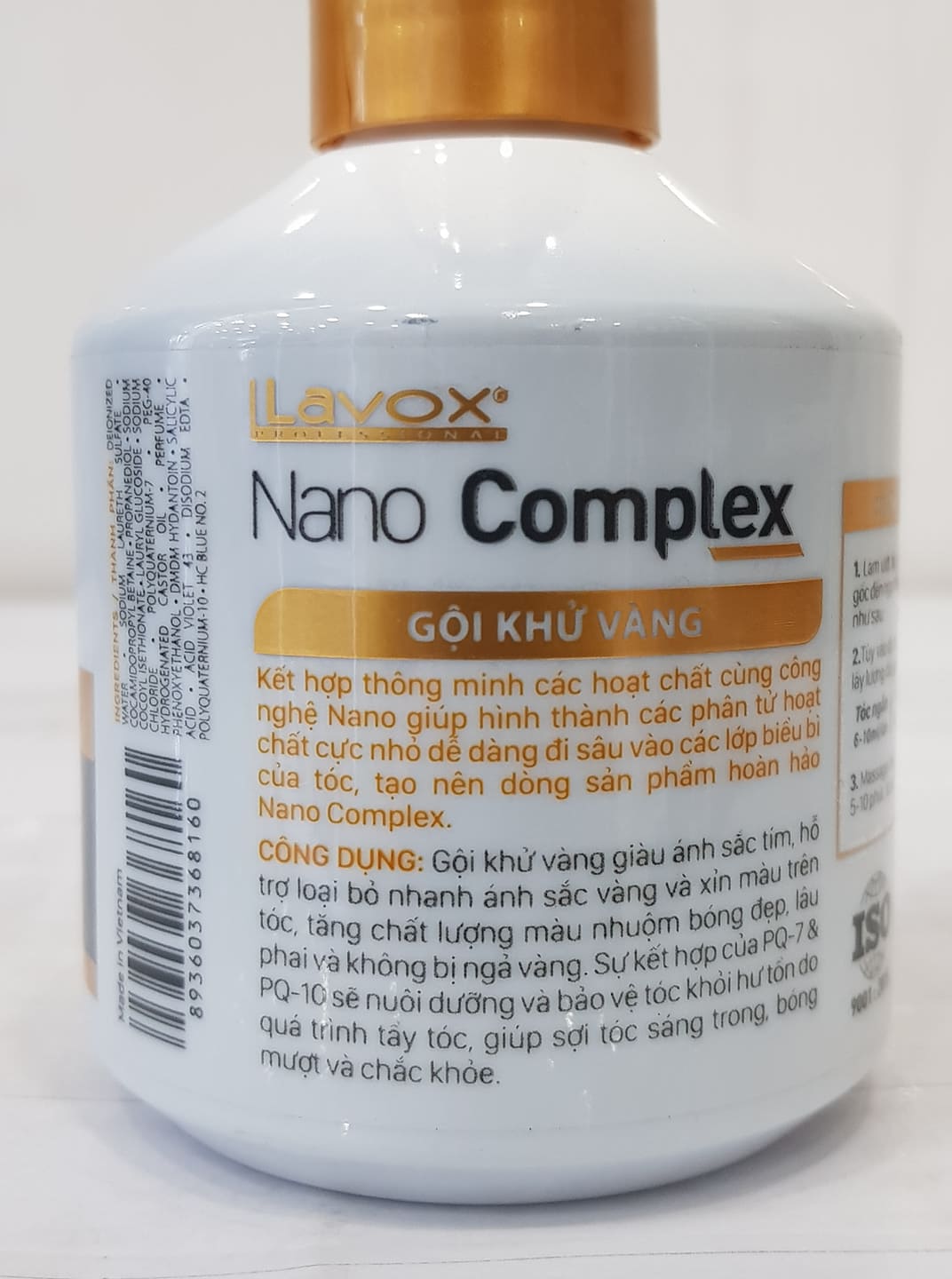 Dầu Gội Khử Vàng LAVOX NANO COMPLEX 200ml
