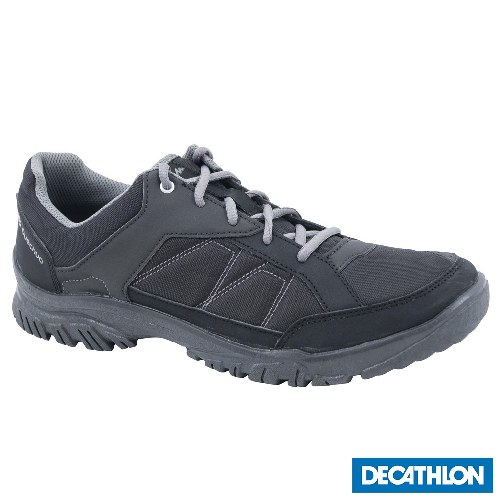 Giày leo núi dã ngoại Arpenaz 50 cho nam Đen DECATHLON QUECHUA mã