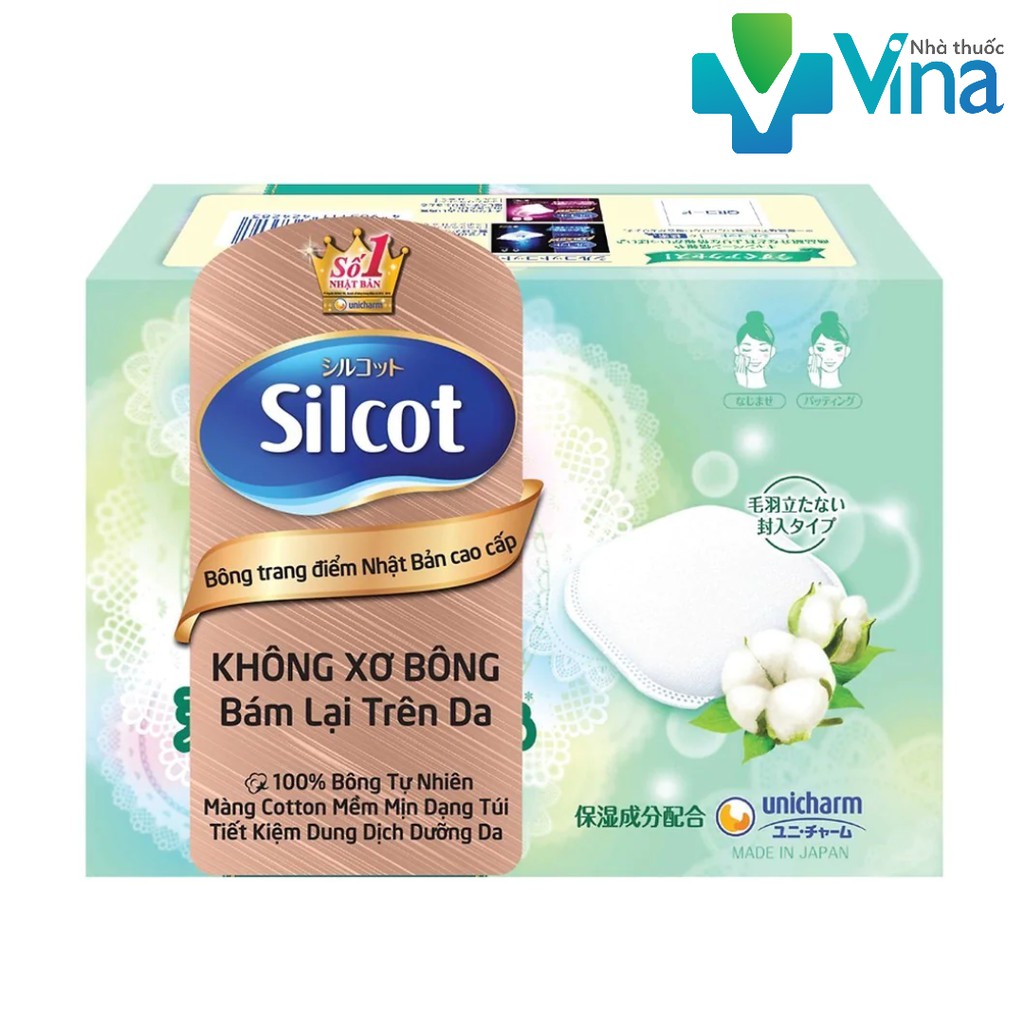 [HCM]Bông .T.ẩ.y. Trang Nhật Bản Silcot Cao Cấp (66 miếng)