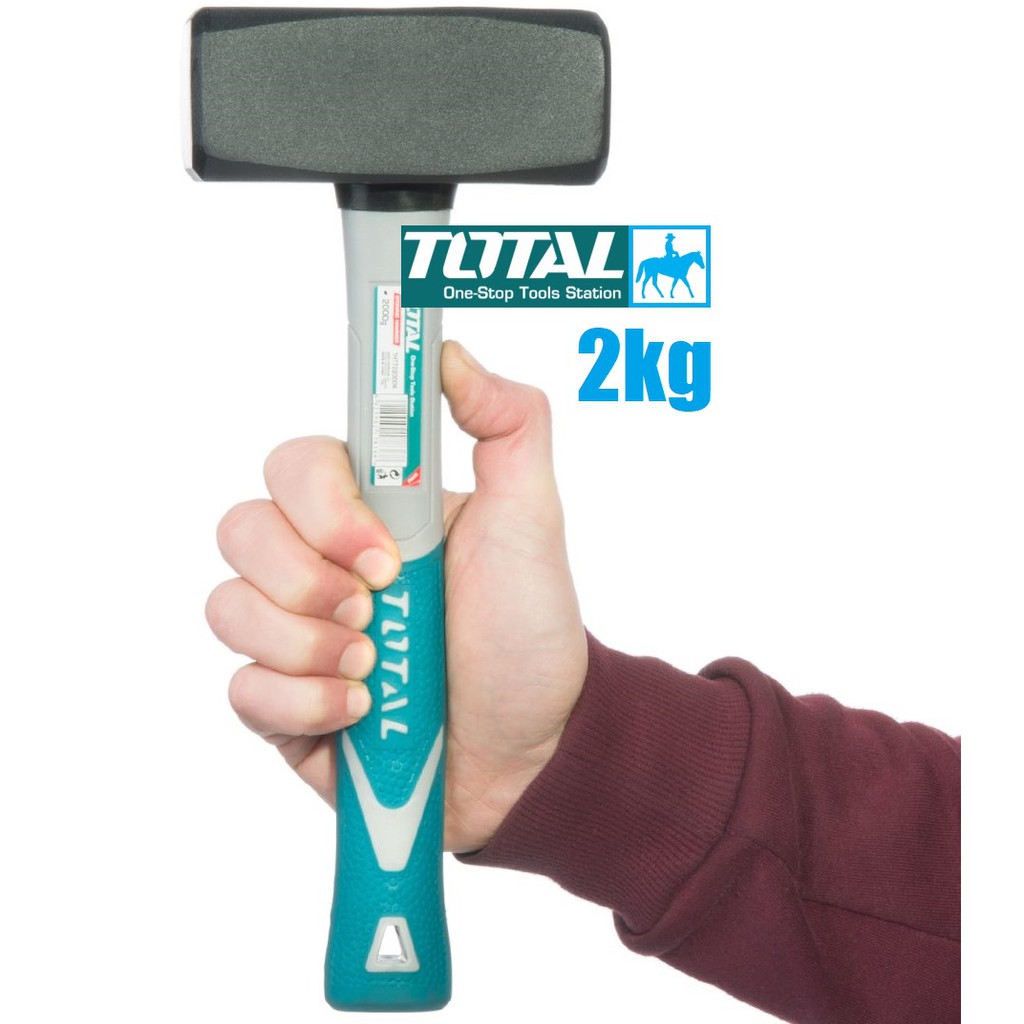 Búa Tạ Đập Đá Búa Đập Đá 2000g 2Kg TOTAL THT7220006 [hàng nhập khẩu]