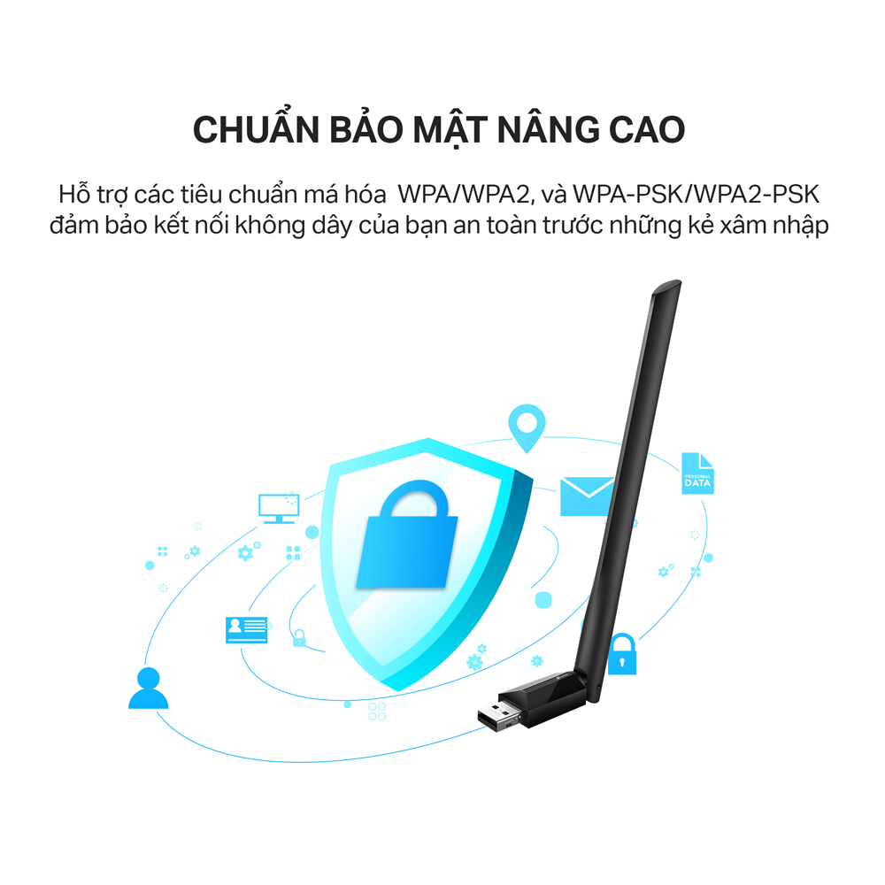 [🔥Bán Chạy🔥] Bộ Chuyển Đổi USB Wifi TP-Link Archer T2U Plus Chuẩn AC600 Mbps