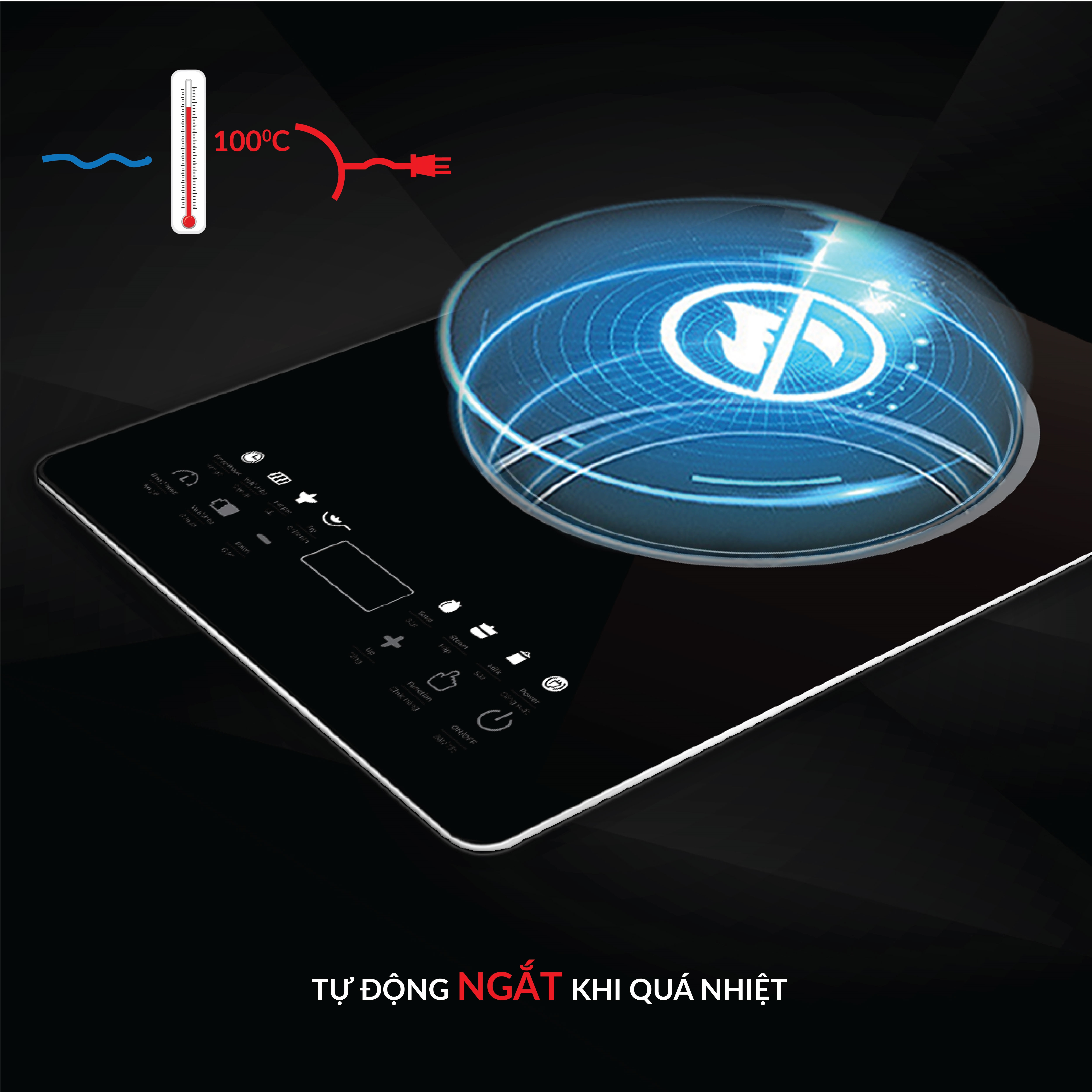 Bếp điện từ Smartcook ICS-3873 ( Điện áp 220V - Công suất 2.100W - BH 12 tháng)