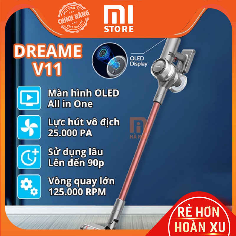 Máy bút bụi cầm tay không dây Xiaomi Dreame V11 – bảo hành 12 tháng