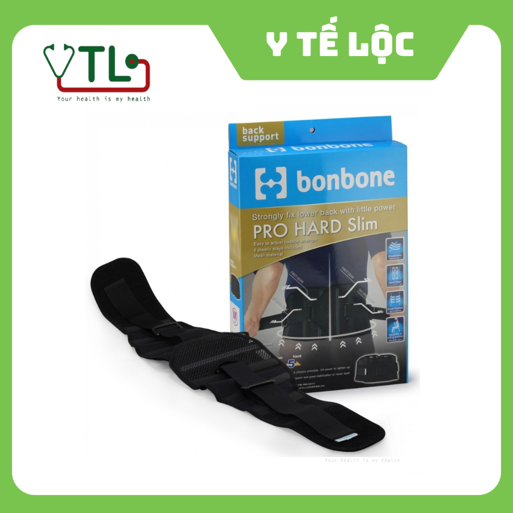 ĐAI LƯNG CỘT SỐNG BONBONE  PRO HARD SLIM NHẬT BẢN