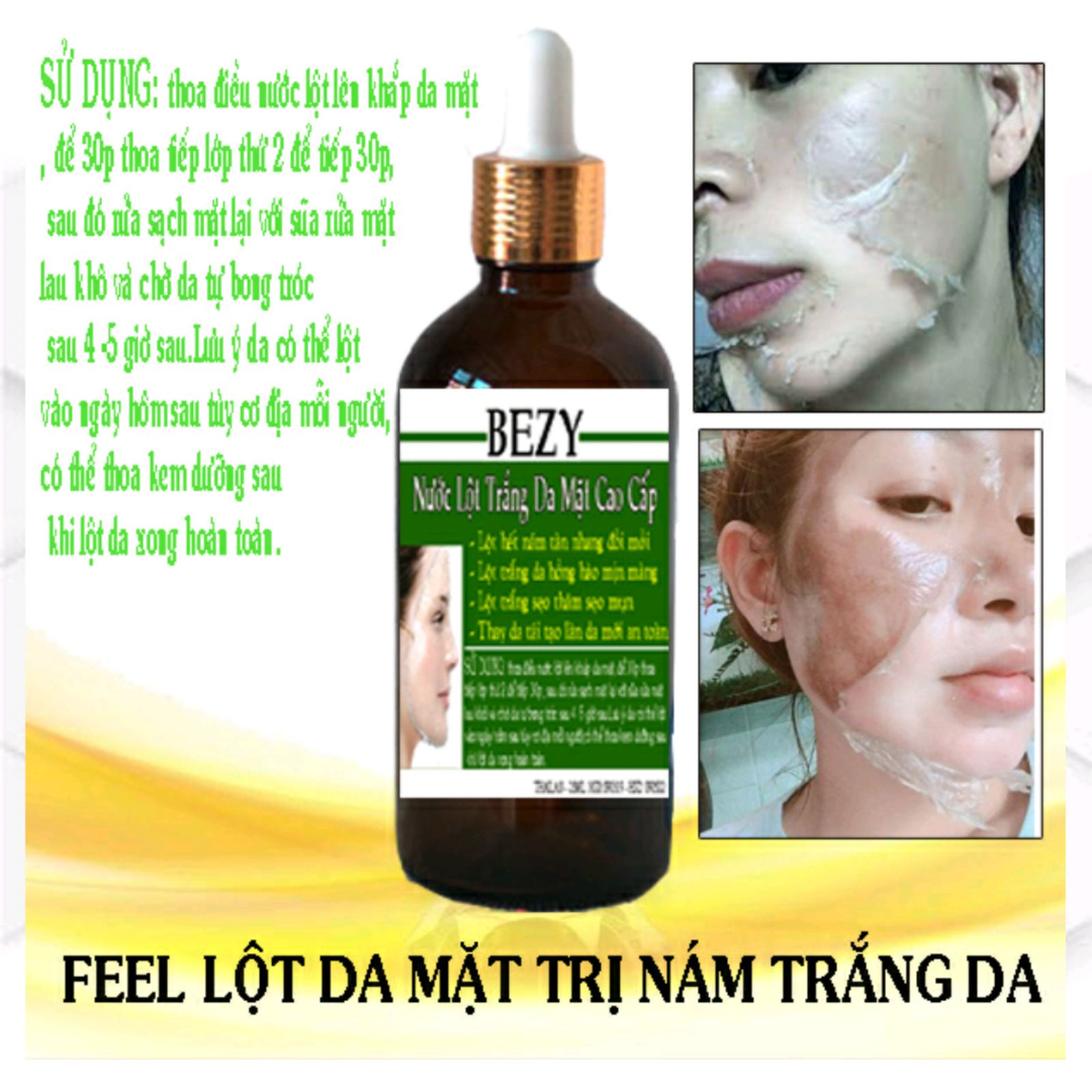 Peel Trắng Bong Da Xóa Nám Sạm