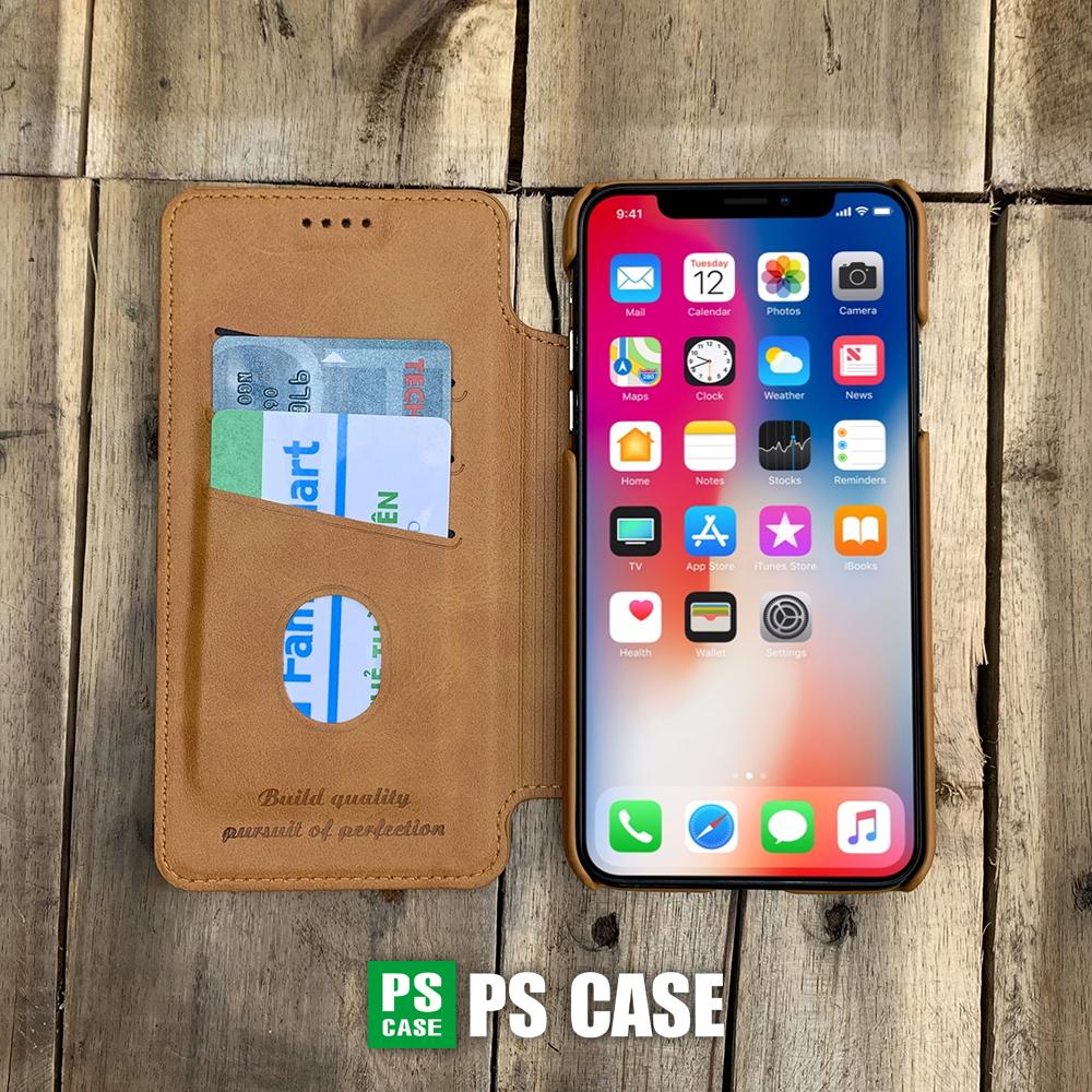 Bao da kiêm ví dành cho iPhone 11 Pro - màu vàng - PS Case Phân Phối