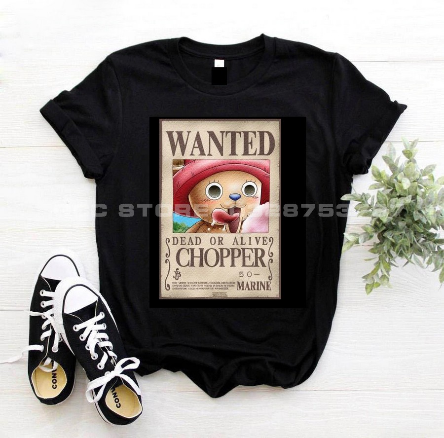 Áo thun chopper one piece đen nam nữ anam store
