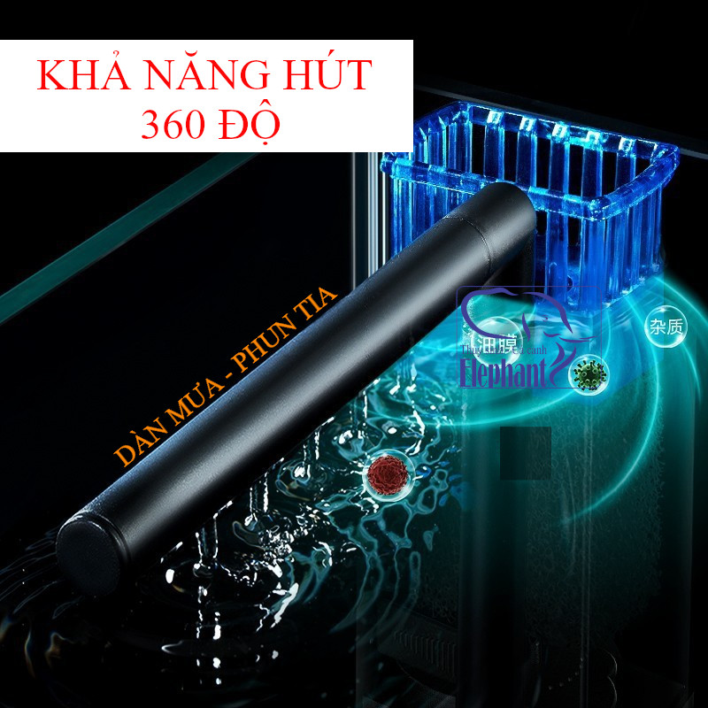 Lọc váng CHERLAM 3w cho bể cá, bể thủy sinh