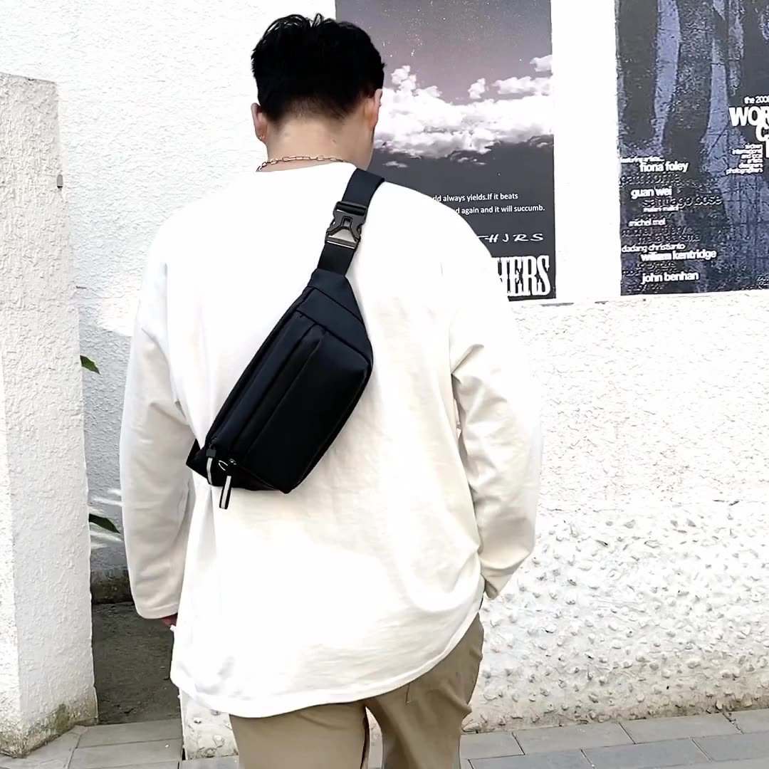 Túi đeo bao tử Unisex thời trang Hàn Quốc siêu nhẹ TC07 chống nước, có 3 kiểu đeo: đeo chéo, đeo hông, đeo vai, đeo lưng và ngực