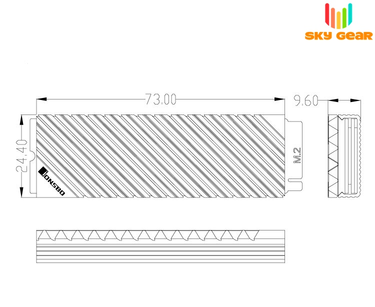 Tản nhiệt SSD M2 2280 Jonsbo V3