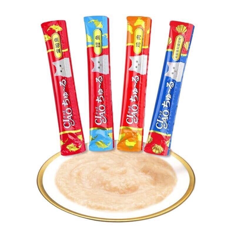 Súp thưởng Ciao Churu cho mèo nhiều vị - thanh lẻ 14gr