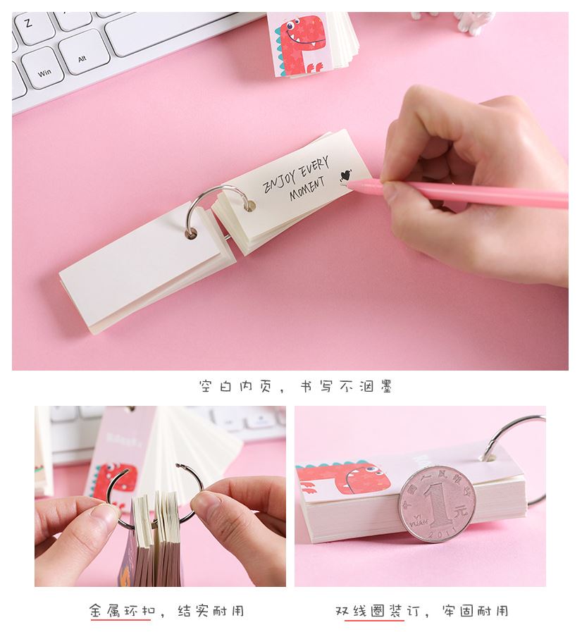 Sổ Học Từ Vựng Có Móc Treo Kute H140