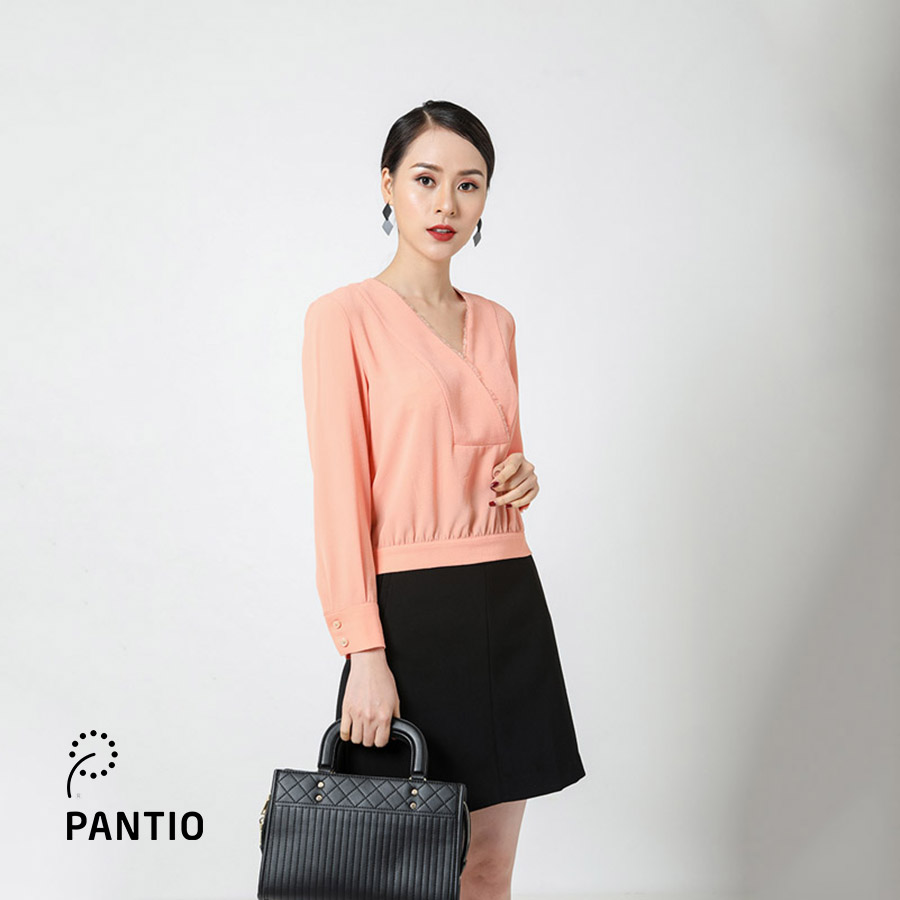 Áo sơ mi cổ tim cách điệu FAS31452 - PANTIO