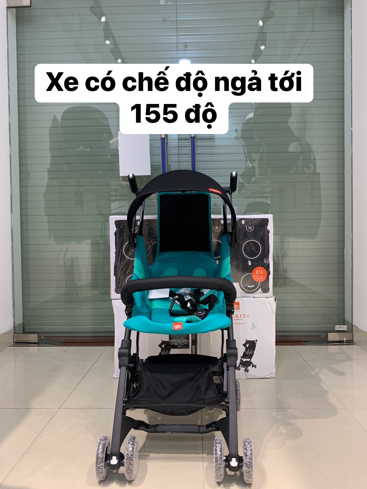 Xe đẩy du lịch gấp gọn GB Pockit Lighting 2025