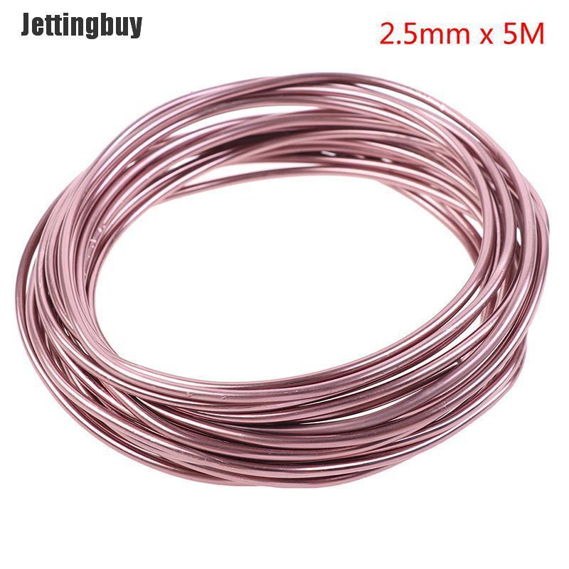 Jettingbuy Bonsai Wires Anodized Aluminum Bonsai Training Wire Total 16.5 Feet (Brown)