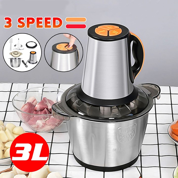Máy xay thịt đa năng cối inox 304 - 3 tốc độ  SOKANY - Công suất 600W