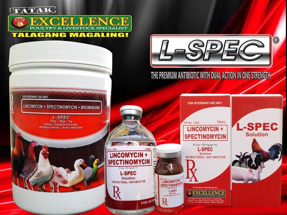 L - SPEC excellence khò khè xổ mũi dành cho gà đá 100ml