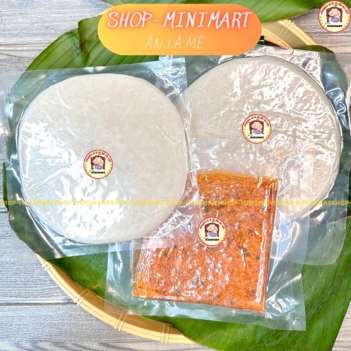 Bánh Tráng Phơi Sương- Bánh Tráng Trắng + Bánh Dẻo Tôm + Muối Ruốt Hành Phi + Bơ Béo -C02- ĂN LÀ MÊ - SHOP MINIMART 02