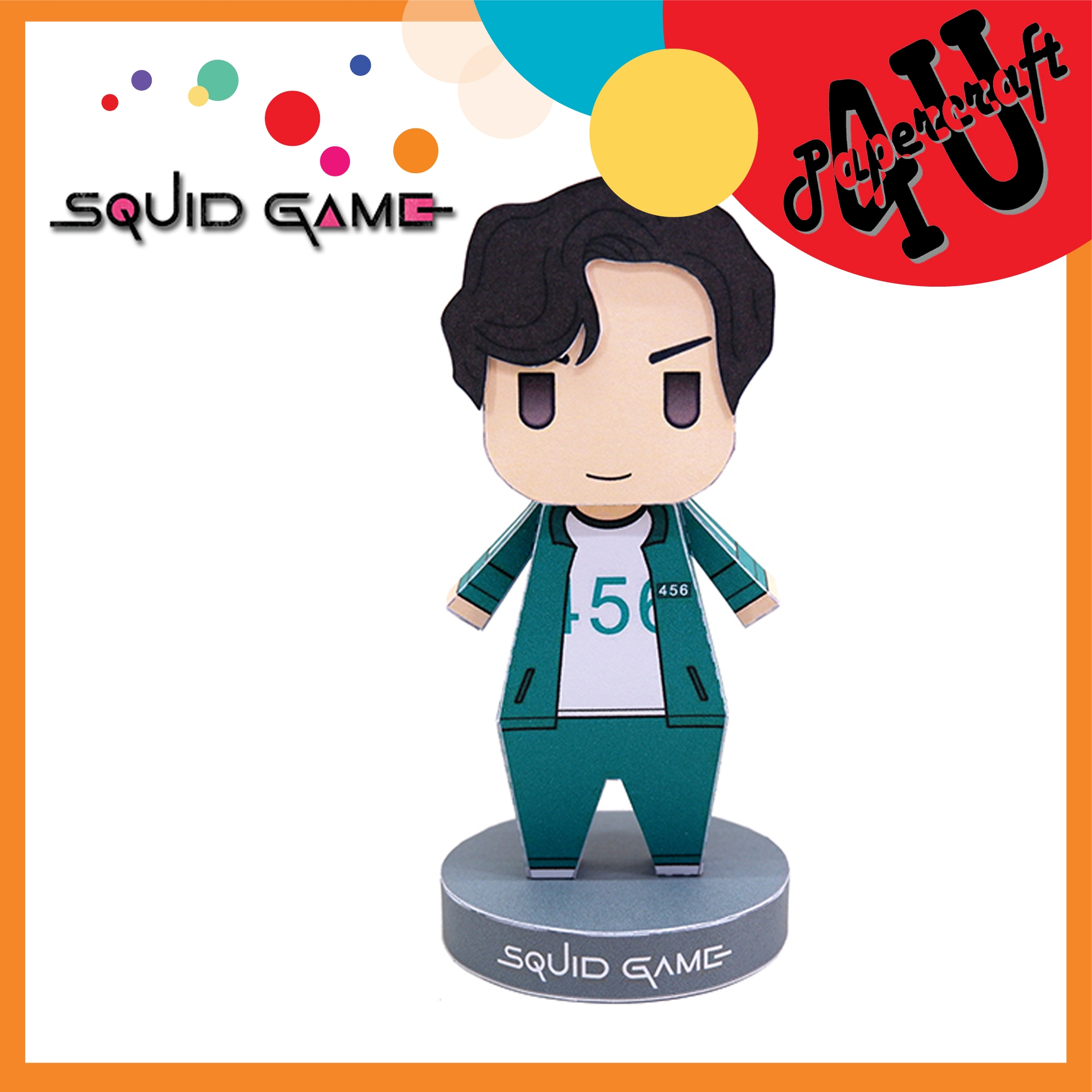 Mô hình giấy 3D nhân vật Sqid Game