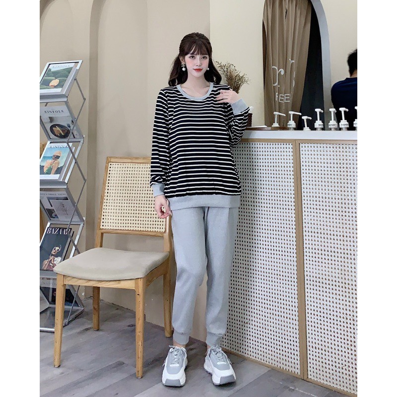 Bộ dài bầu, Bộ Bầu Nỉ Da Cá Kẻ, Loại Đẹp